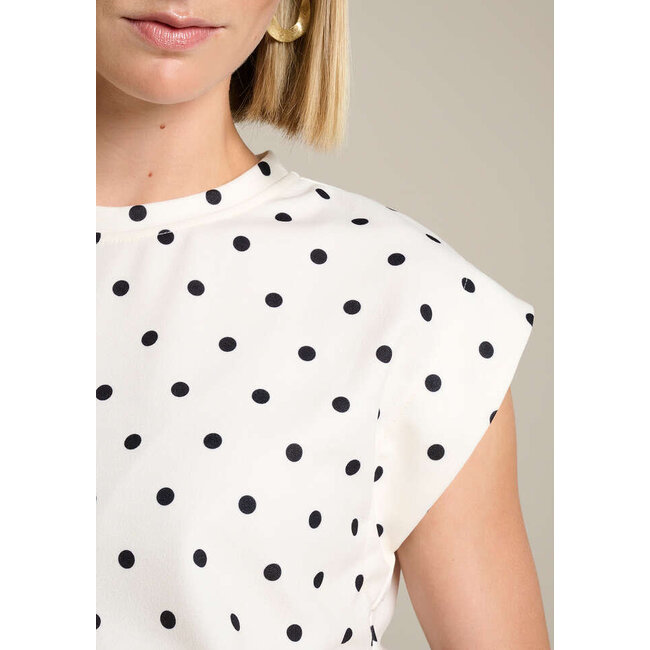 TOP DOTSAOP OFFWHITE BLACK