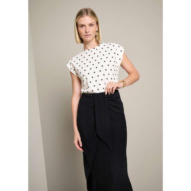 TOP DOTSAOP OFFWHITE BLACK