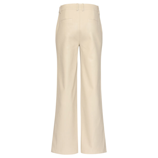 SMASHED LEMON BROEK PU LEERLOOK 26564 STONE
