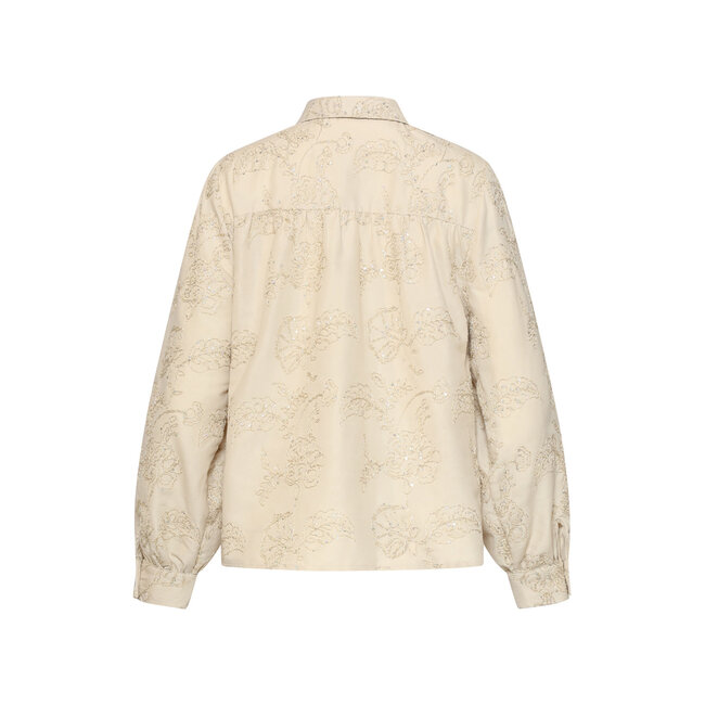 SMASHED LEMON BLOUSE BLOOM SHINE 26588 SAND