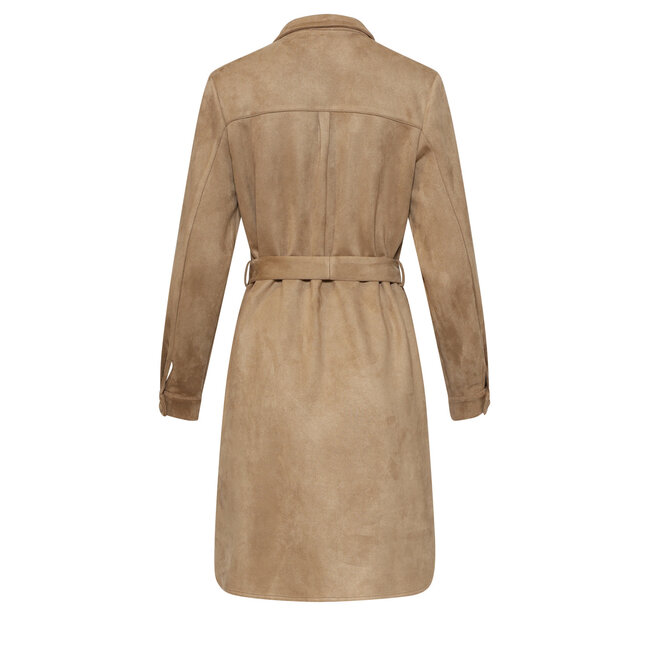 SMASHED LEMON JURK SUEDINE DOORKNOOP 26568 TAUPE