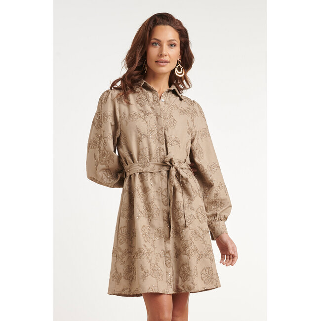 SMASHED LEMON JURK BLOOM SHINE 26589 TAUPE