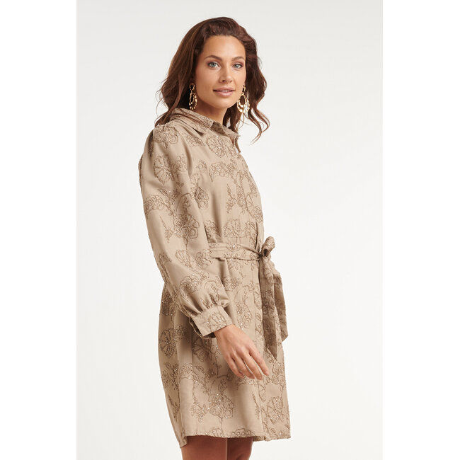 SMASHED LEMON JURK BLOOM SHINE 26589 TAUPE