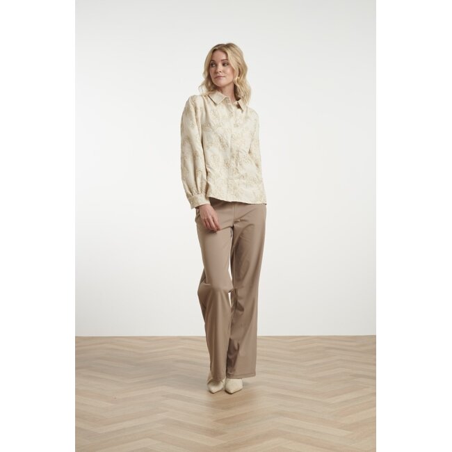 SMASHED LEMON BLOUSE BLOOM SHINE 26588 SAND
