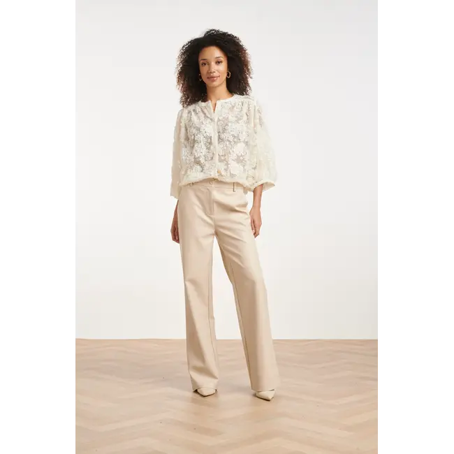 SMASHED LEMON BLOUSE 3D 26586 OFF-WHITE