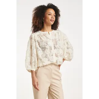SMASHED LEMON BLOUSE 3D 26586 OFF-WHITE