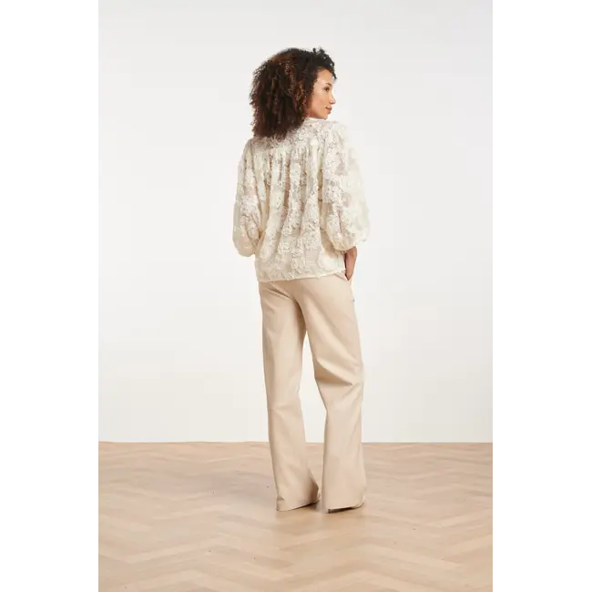 SMASHED LEMON BLOUSE 3D 26586 OFF-WHITE