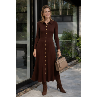 JURK KNIT / GOLD CHOCO 18567