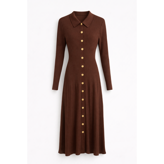 JURK KNIT / GOLD CHOCO 18567