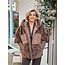 IZ NAIZ JAS PUFFER FAUX FUR 24623 BROWN