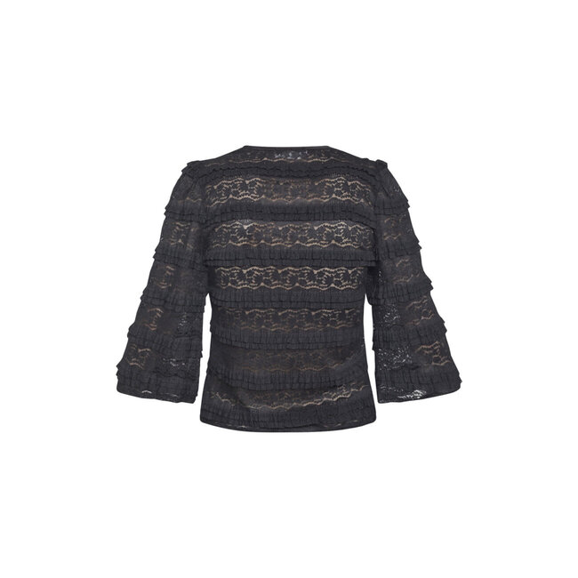 TOP/VEST LACE NAN BLACK