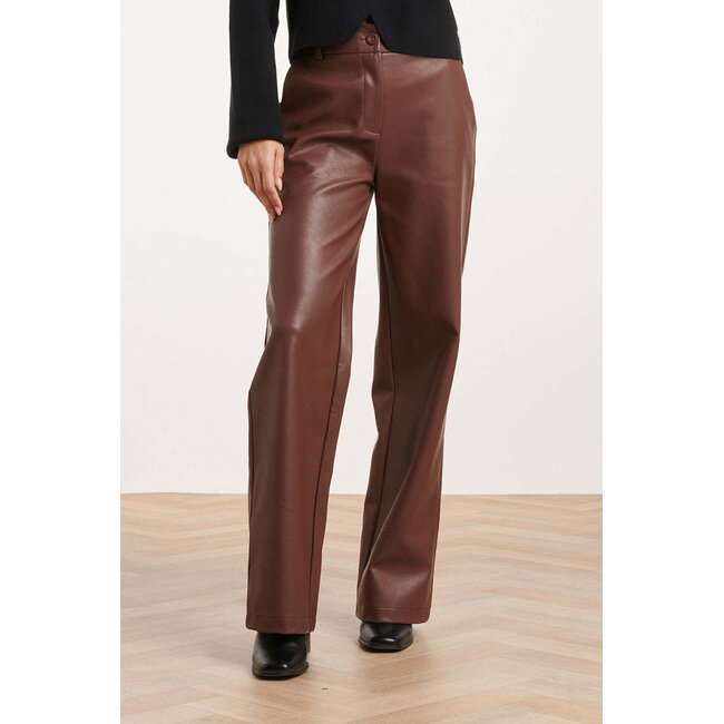 SMASHED LEMON BROEK PU LEERLOOK 26564 BROWN