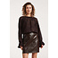 SMASHED LEMON BLOUSE 26590 DARK BROWN