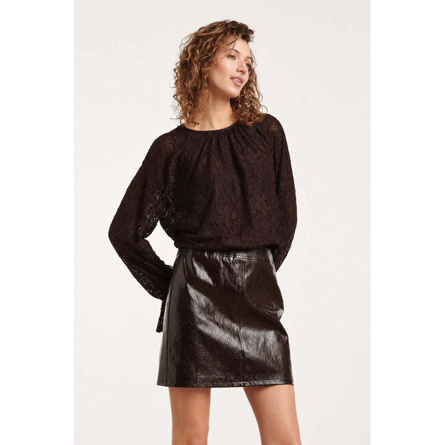 SMASHED LEMON BLOUSE 26590 DARK BROWN