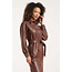 SMASHED LEMON JURK PU LEERLOOK BROWN 26567