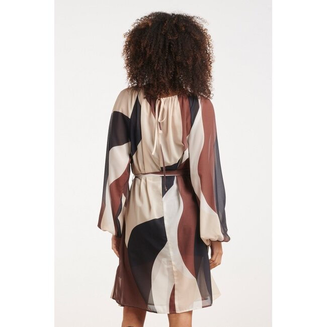 SMASHED LEMON JURK 26630 BROWN/MULTICOLOUR