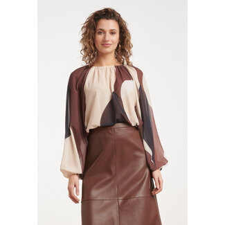 SMASHED LEMON TOP 26629 BROWN/MULTICOLOUR