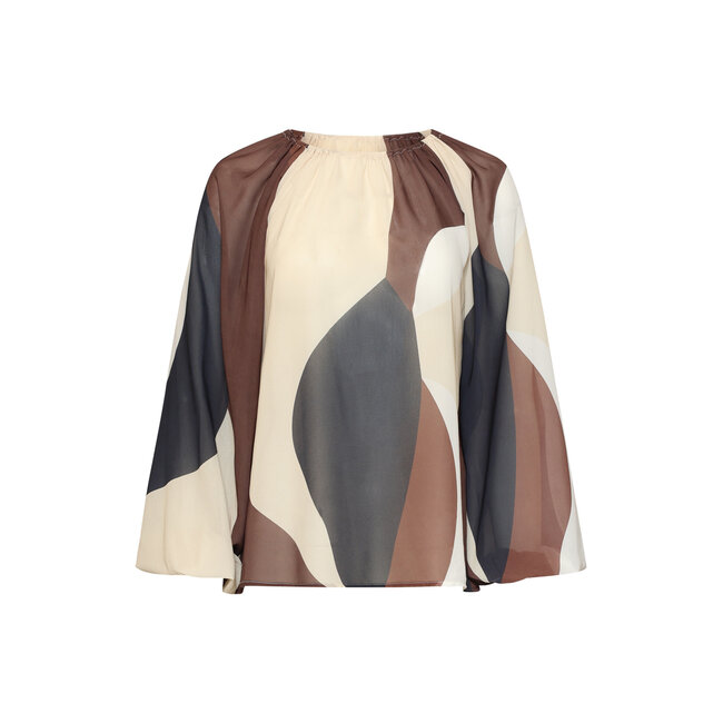 SMASHED LEMON TOP 26629 BROWN/MULTICOLOUR