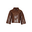 SMASHED LEMON JACKET 26566 PU LEERLOOK BROWN