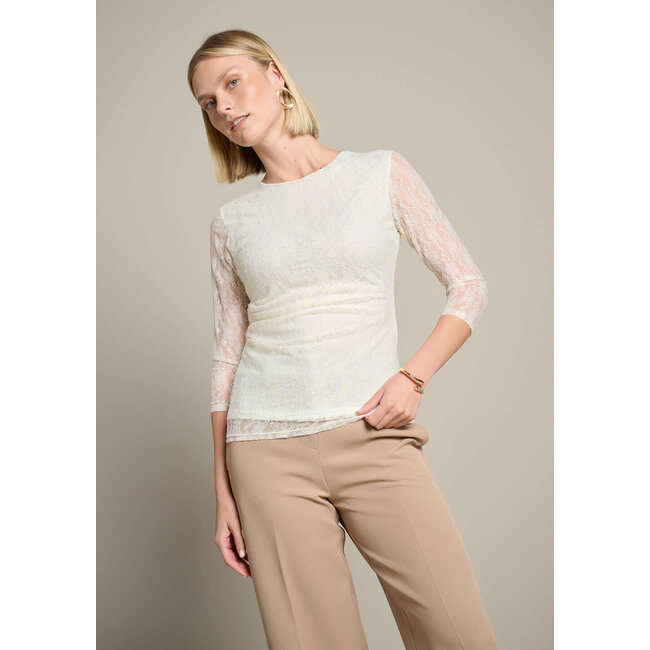 TOP LACYDRAP VANILLA WHITE