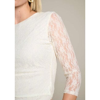 TOP LACYDRAP VANILLA WHITE