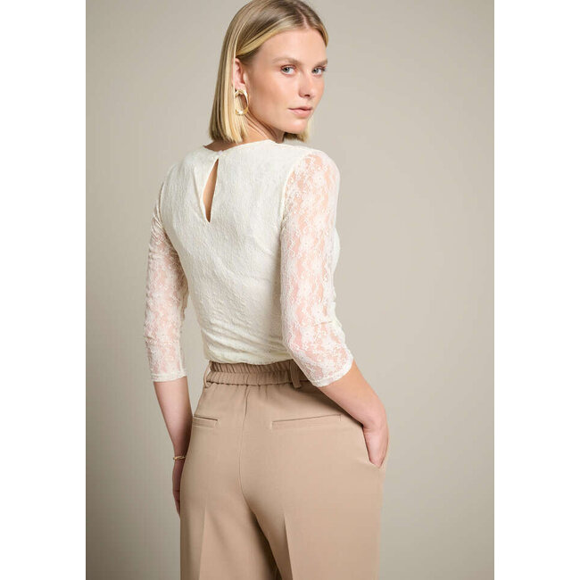 TOP LACYDRAP VANILLA WHITE
