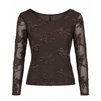TOP ROMINA BROWN MESH