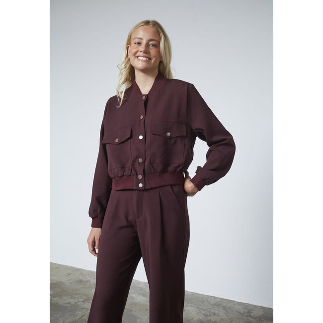 JACKET GARWIN DEEP BORDEAUX