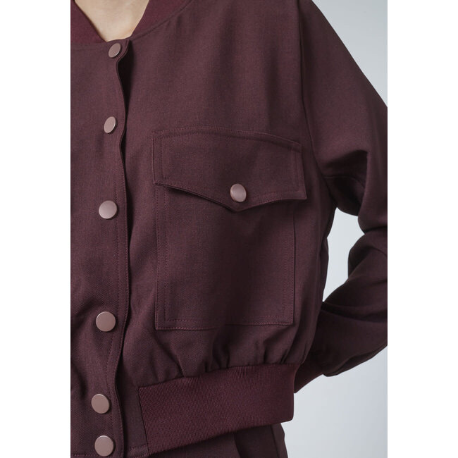 JACKET GARWIN DEEP BORDEAUX