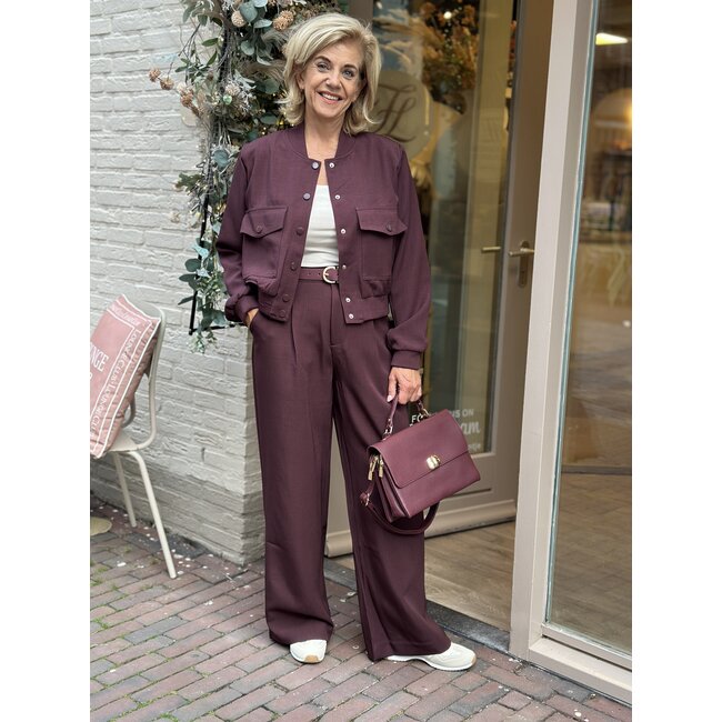 JACKET GARWIN DEEP BORDEAUX