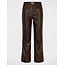BROEK PEMPER FAUX LEATHER DONKERBRUIN