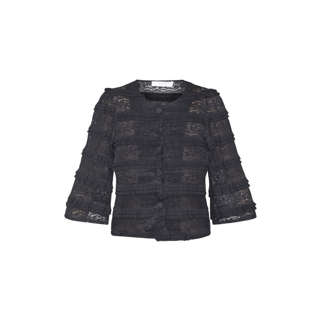 TOP/VEST LACE NAN BLACK