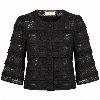 TOP/VEST LACE NAN BLACK