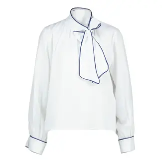 BLOUSE LUCCA WHITE/NAVY