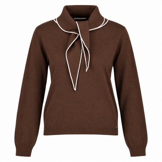 TOP KNIT STRIK ALTAMURA CHOCO