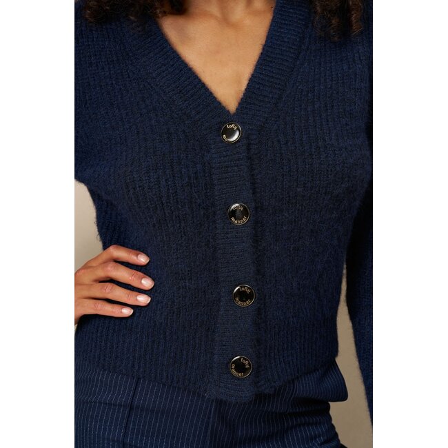 LOFTY MANNER VEST LOGO LILY NAVY