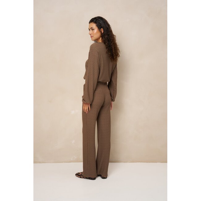 LOFTY MANNER TOP JAZ  JERSEY MOKKA