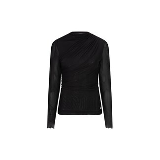 LOFTY MANNER TOP STRETCH JOLIEN MESH BLACK