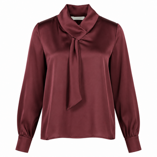 BLOUSE MODENA AUBERGINE/BORDEAUX