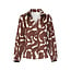 SMASHED LEMON BLOUSE PRINT 26751  BROWN-SAND