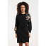 SMASHED LEMON JURK 26547 HEAVY KNIT BLACK-SAND