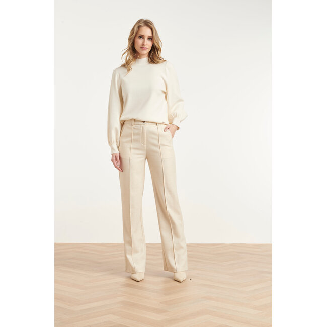 SMASHED LEMON BROEK  SHINE 26717 OFF WHITE