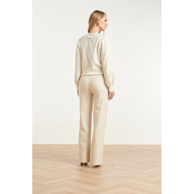 SMASHED LEMON BROEK  SHINE 26717 OFF WHITE