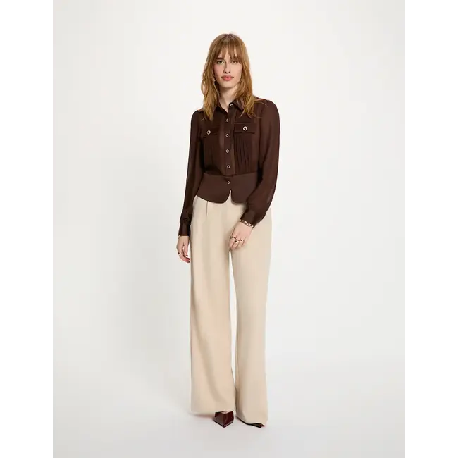 BLOUSE/ TOP CLOCLO BROWN