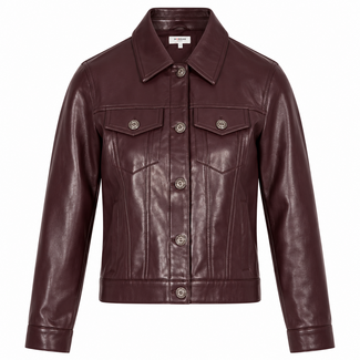 JACKET GFALOU PU LEATHER BORDEAUX