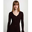 JURK RIBBEL KNIT RMFEE BROWN