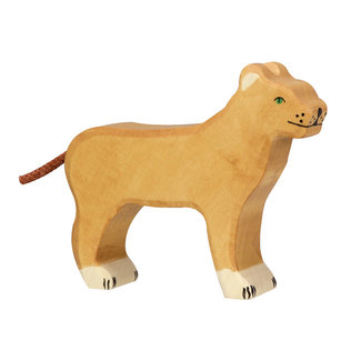 HOLZTIGER TERRE SAUVAGE - LIONNE DEBOUT EN BOIS