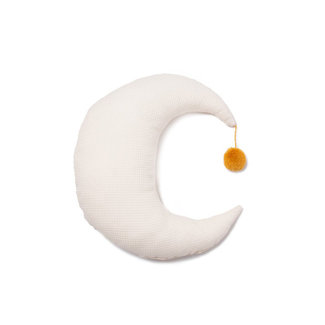 NOBODINOZ COUSSIN LUNE NID D'ABEILLE "PIERROT" NATURAL