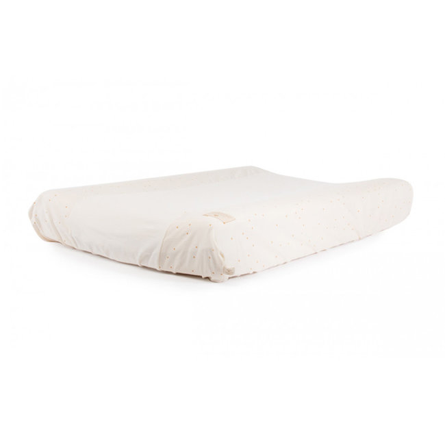 NOBODINOZ HOUSSE DE MATELAS À LANGER 50X70CM "CALMA " HONEY SWEET DOTS