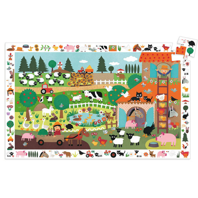 DJECO PUZZLE D'OBSERVATION 35PCS - LA FERME